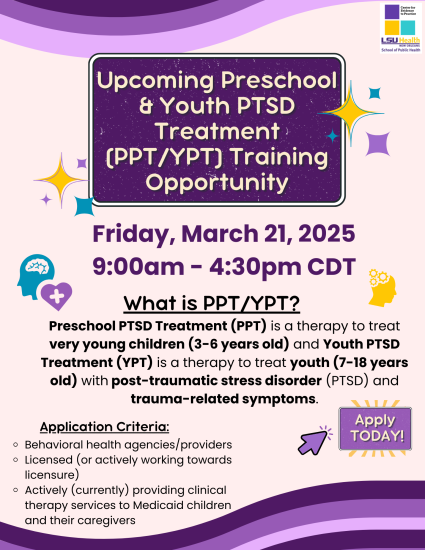 PPTYPT Training Flyer